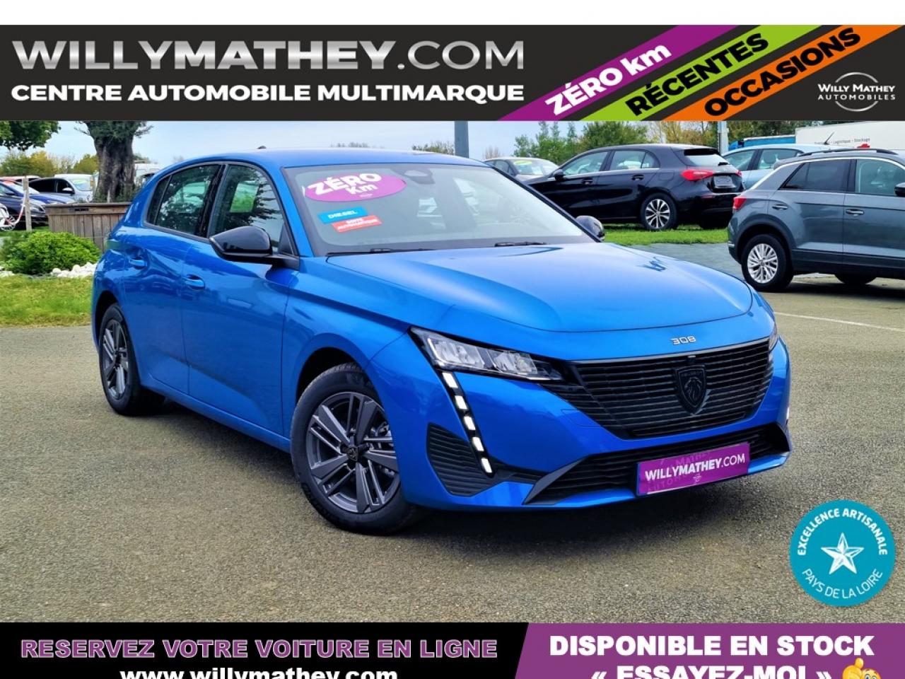 serie Indica Conventie WILLY MATHEY AUTOMOBILES - PEUGEOT-308-DIESEL 130CV BOITE AUTOMATIQUE  ACTIVE PACK