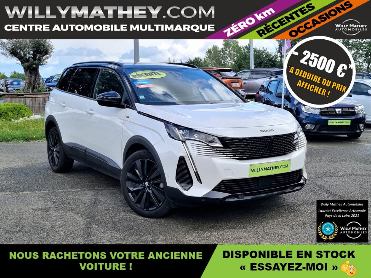 PEUGEOT-5008-DIESEL 130 BOITE AUTOMATIQUE GT AVEC TOIT PANORAMIQUE OUVRANT 