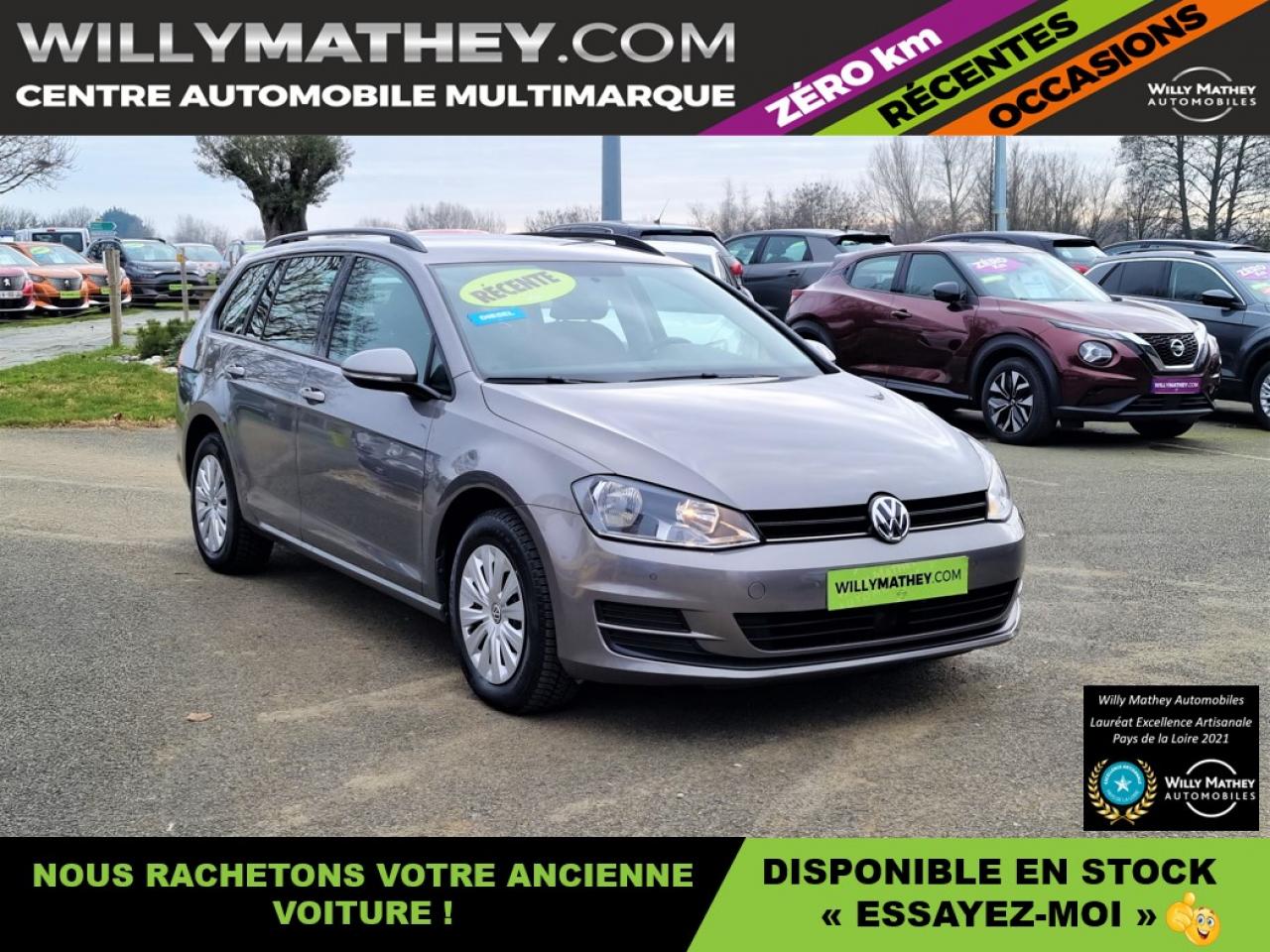 VOLKSWAGEN-GOLF-1.6 DIESEL 90CV BREAK TRENDLINE ATTELAGE + REG ADAPTATIF